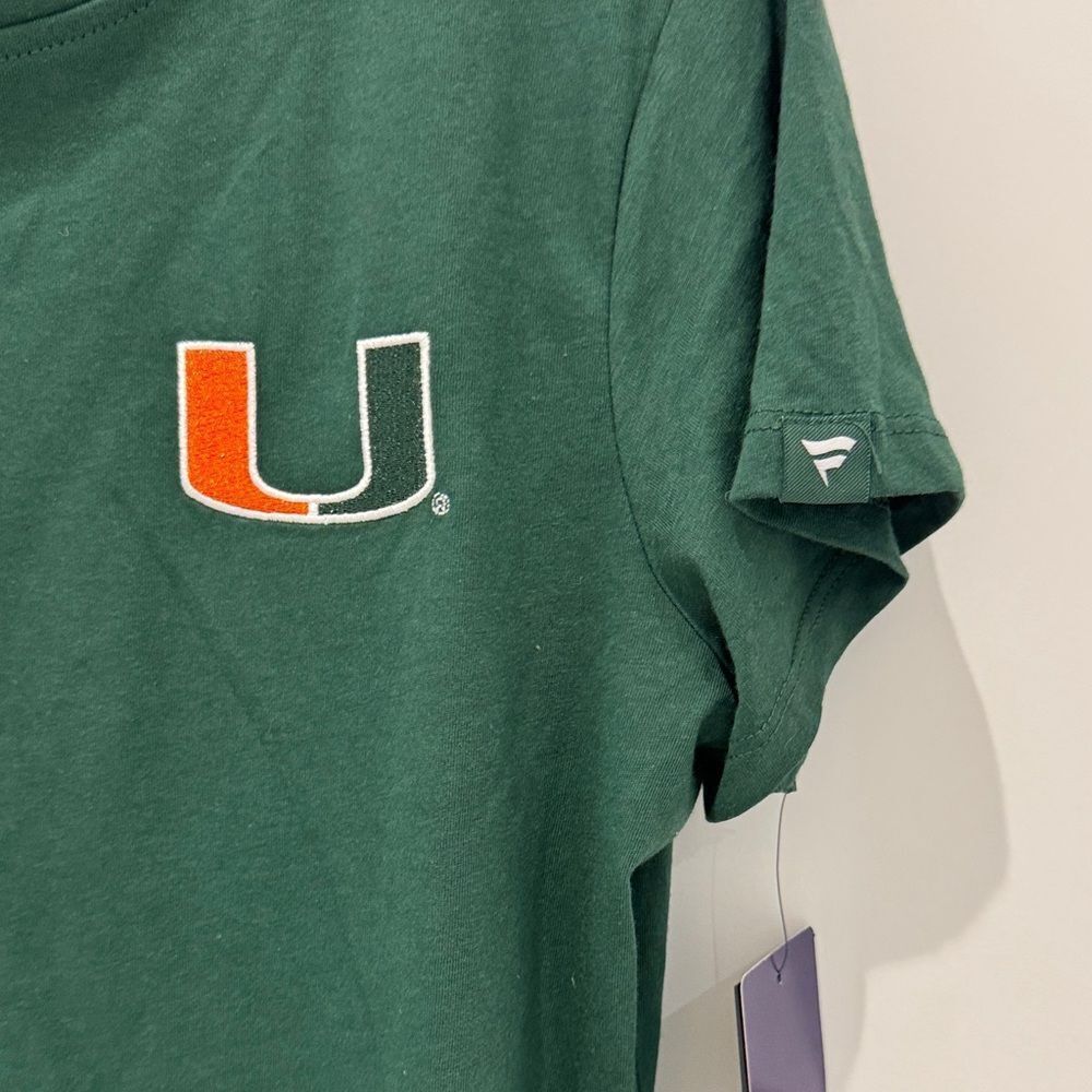 Fanatics Green University of Miami Hurricanes Short Ruched Dress NWT Small NCAA - Picture 7 of 12